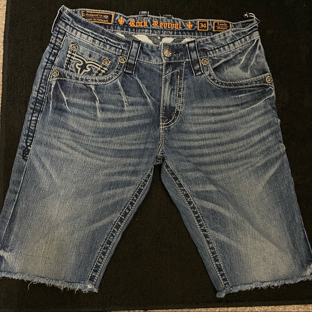 Mens Vintage Rock Revival Shorts